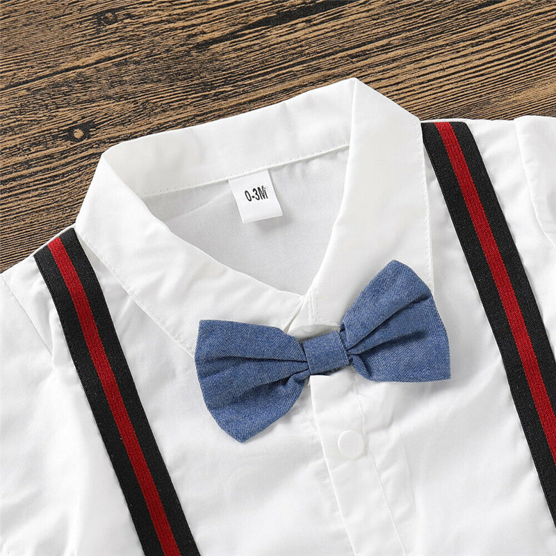 Baby Boy Formal Rompers Gentlemen's Clothes Short