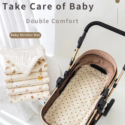 Baby Stroller Seat Cushion Soft Mattress Kids Pushchair Car Mat
